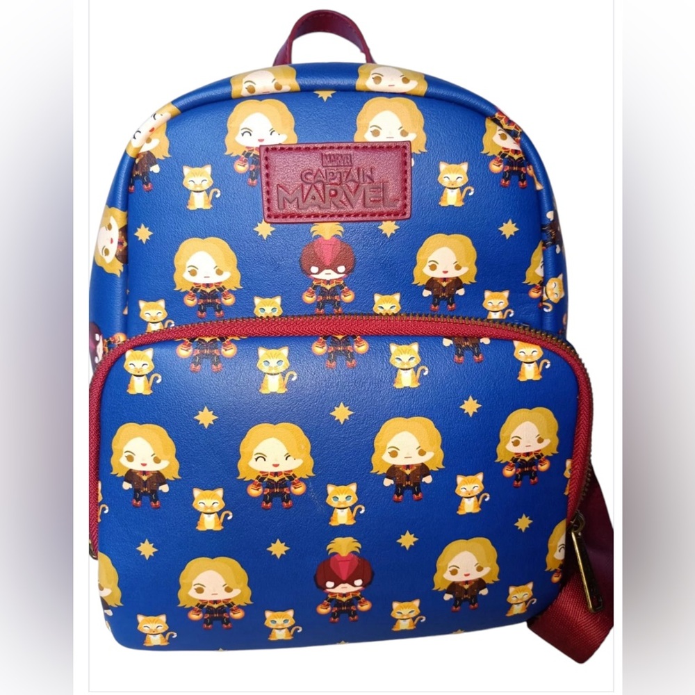 Captain Marvel Goose‎ Mini Backpack Excellent preowned loungefly